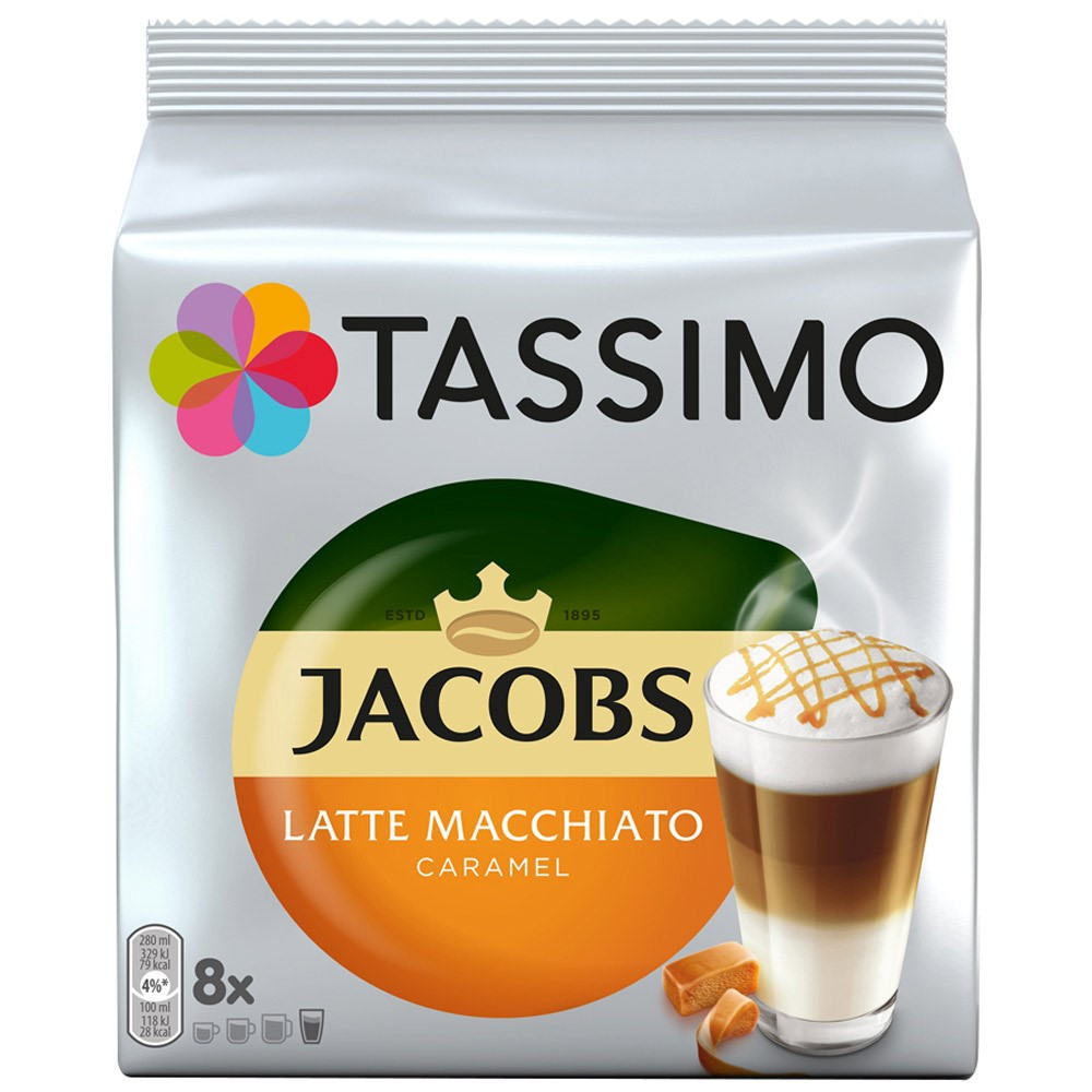 Tassimo Caramel Latte Macchiato 8+8 gab. Kafijas kapsulās