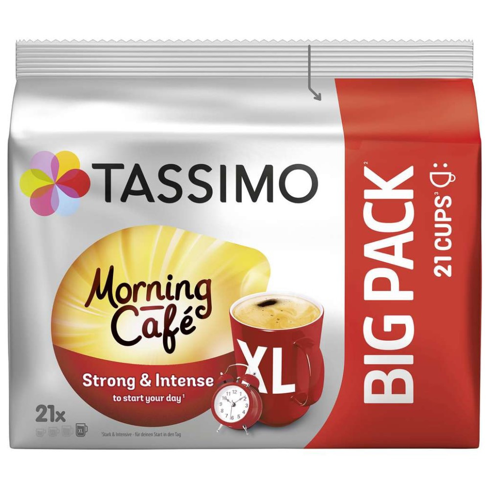 Tassimo Morning Cafe Strong & Intense 21 gab. Kafijas kapsulās