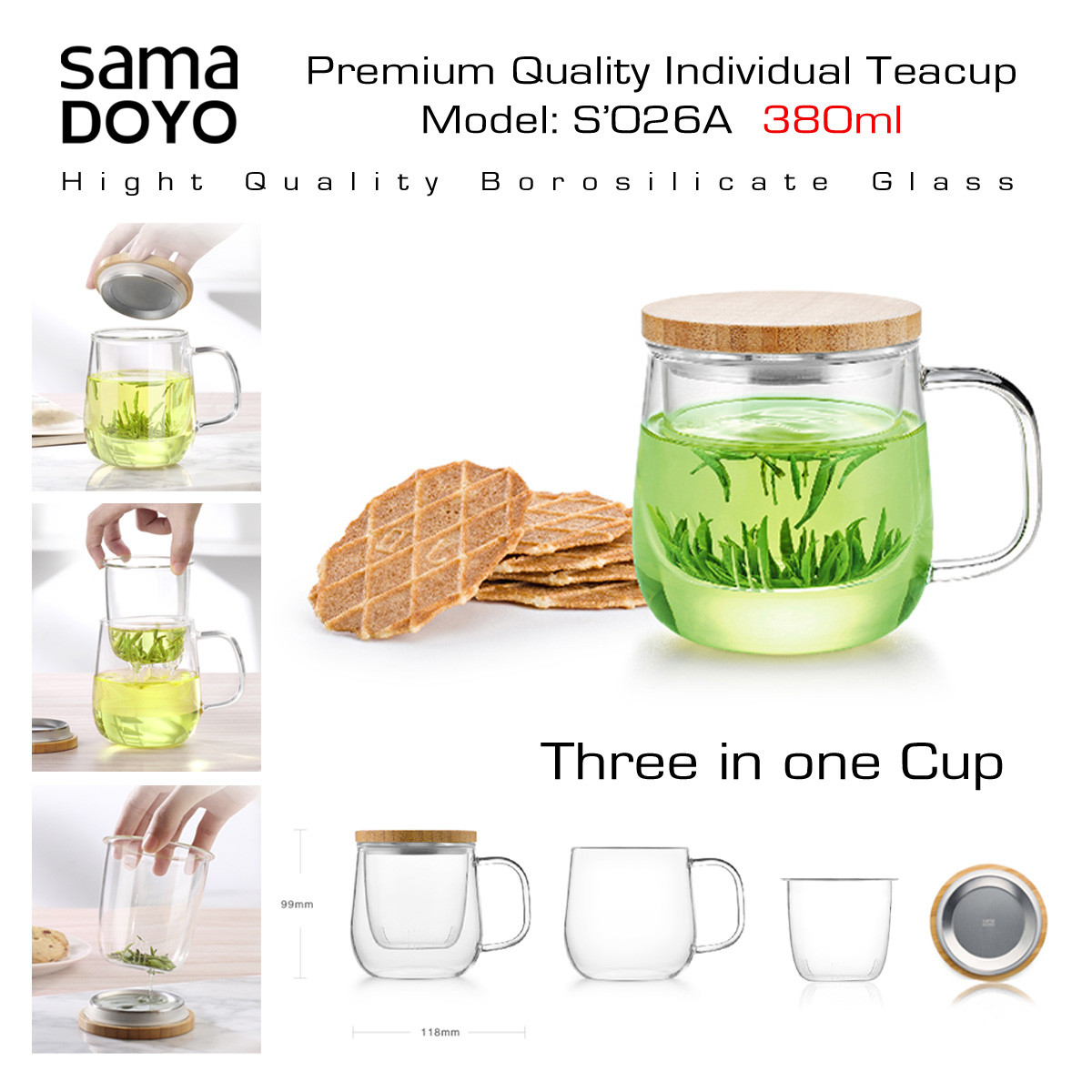 Premium Quality Teapot Cup S026A Krūze