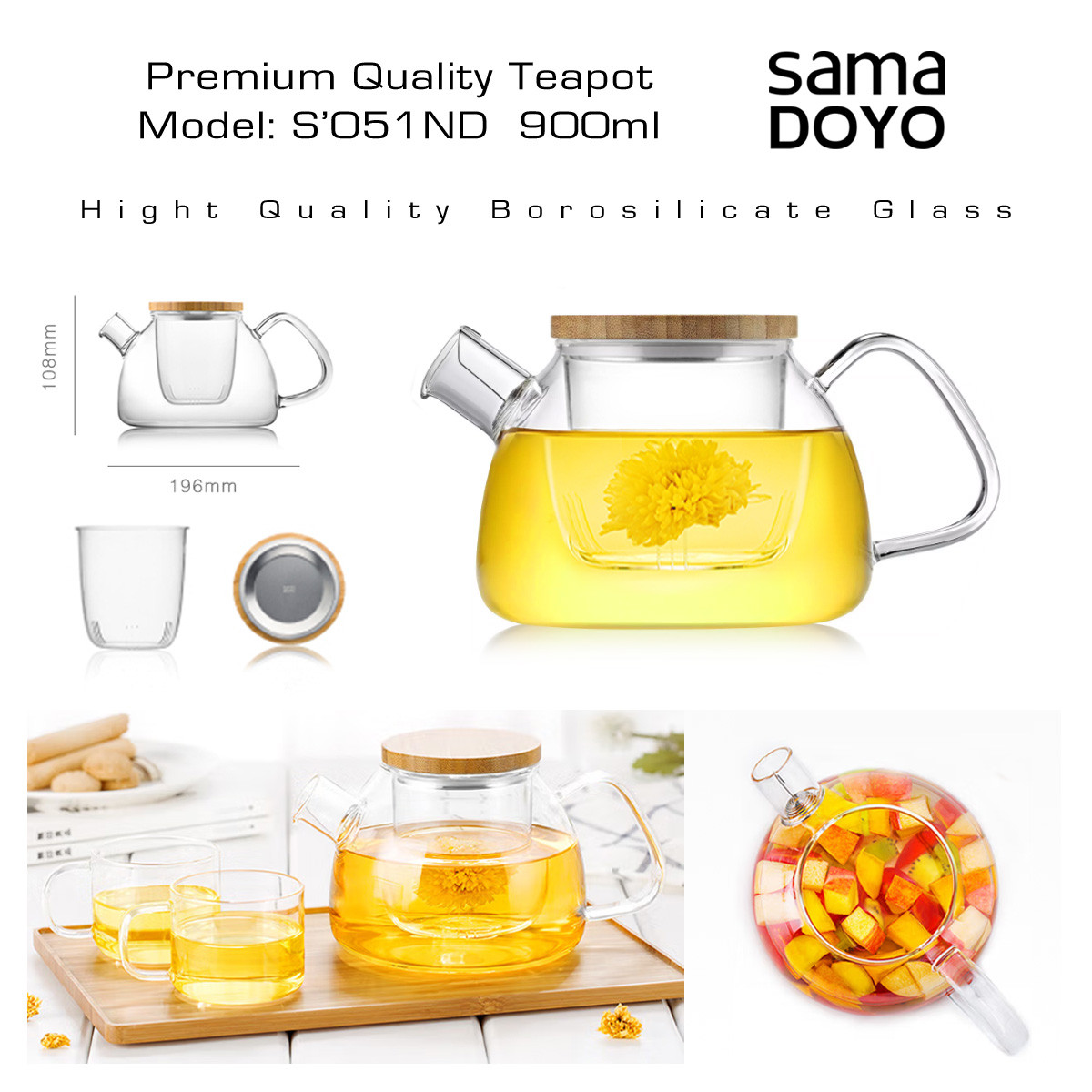 Premium Quality Teapot S051ND Tējkanna