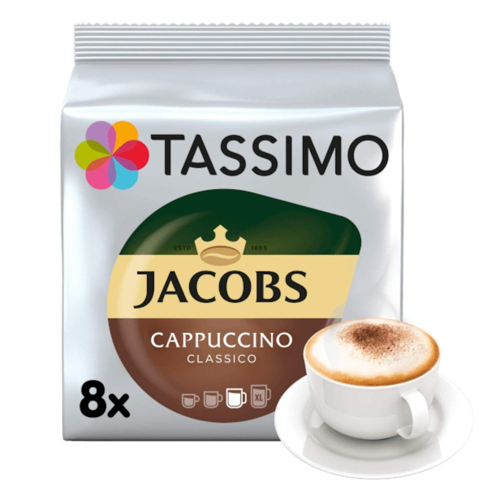 Tassimo Cappuccino Classico 8+8 шт. Кофе в капсулах