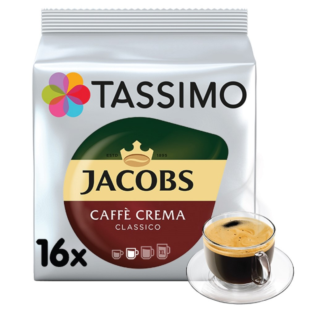 Tassimo Caffe Crema Classico 16 gab. Kafijas kapsulās