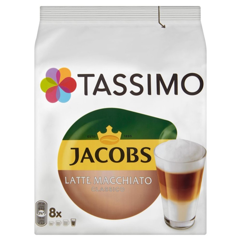 Tassimo Latte Macchiato 8+8 gab. Kafijas kapsulās