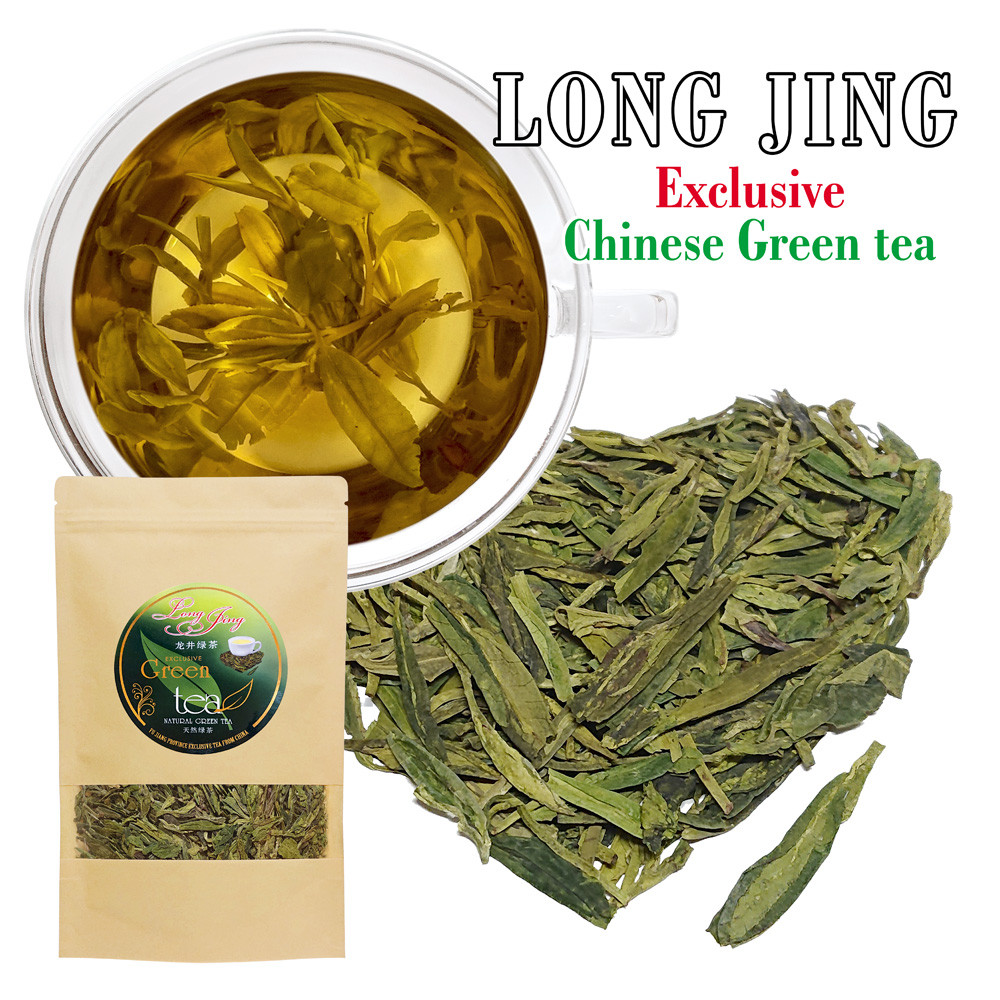Ekskluzīva Ķīnas LONG JING - Pūķa aka 100gr. Zaļā tēja