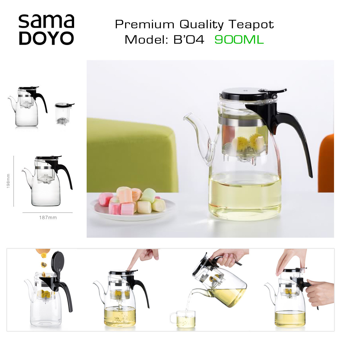 Premium Quality Teapot B04 Tējkanna