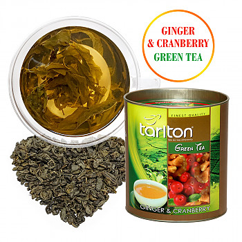 Ceylon Ginger Cranberry 100gr. Zaļā tēja