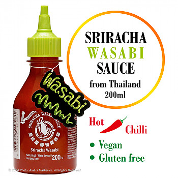 Sriracha Wasabi sauce, Srirača Wasabi asā mērce, 200ml Mērce
