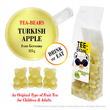 Tea Bears Turkish Apple, 125 g Augļu tēja