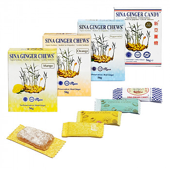 Ginger Candy Set 4x56gr. Saldumi