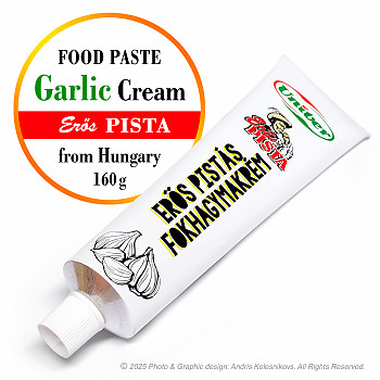 Garlic Cream Eros Pista, Asais Ķiploku Krēms 160gr. Mērce