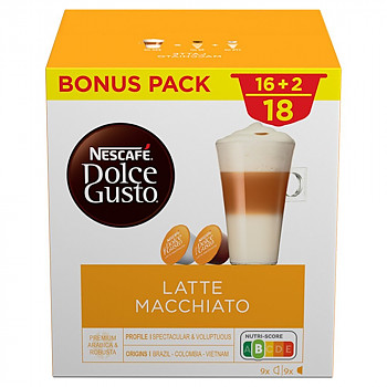Dolce Gusto Latte Macchiato 9+9gab. Kafijas kapsulas