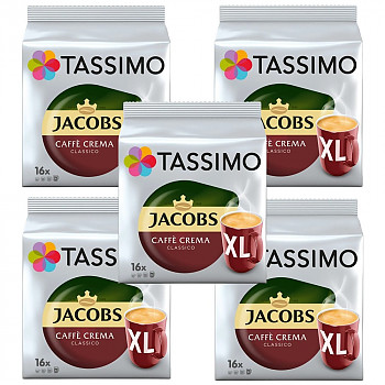Tassimo Caffe Crema Classico XL 80gab. Kafijas kapsulās