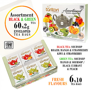 Assorti Black&Green Tea 60x2 gr. Tējas maisiņi