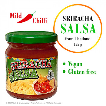 Sriracha SALSA, Srirača čili dip mērce, 195g Mērce