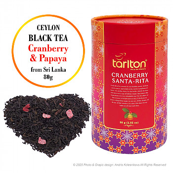 Ceylon Cranberry Santa Rita 80 gr. Melnā tēja