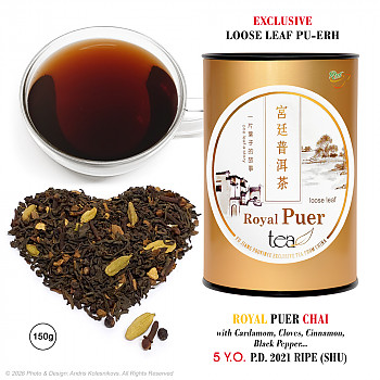 Royal Loose Leaf Puer CHAI (Shu) 5Y.O., 150g Puer tēja