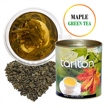 Цейлонский крупнолистовой зеленый чай Кленовый сироп 100гр. Зелёный чай