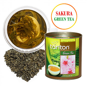 Ceilonas lielo lapu zaļā tēja - SAKURA 100g Zaļā tēja