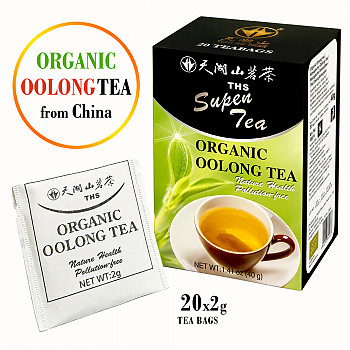 Organiska Ķīnas Oolonga tēja paciņās, 20 x 2 gr. Ūlung tēja