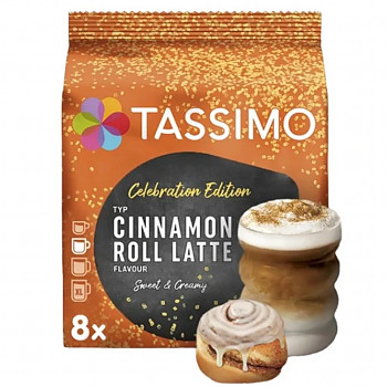 Tassimo Cinnamon Roll Latte 8+8gab. Kafijas kapsulās