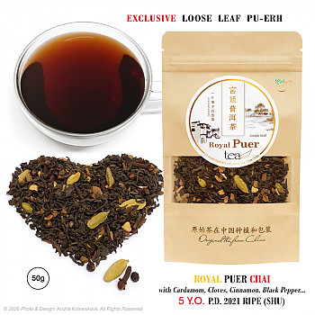 Royal Loose Leaf Puer CHAI (Shu) 5Y.O., 50g Puer tēja